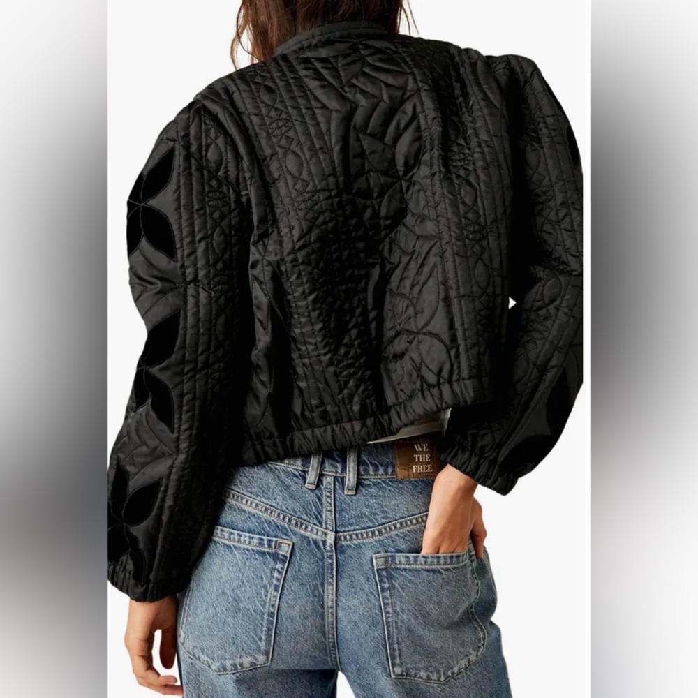 FREE PEOPLE Quinn Quilted Crop Jacket - Picture 8 of 16